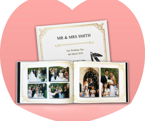 1920's Wedding Theme A4 Landscape Standard